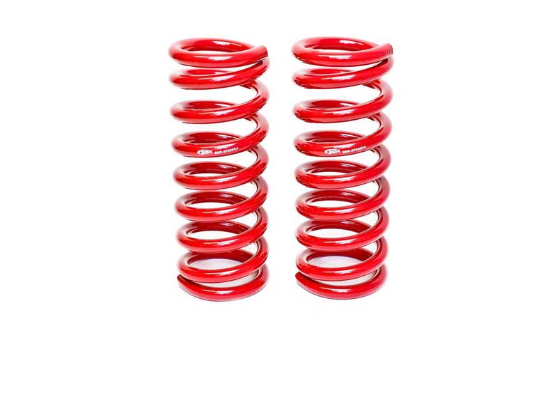 BMR SP056R Lowering Springs, Front, 2" Drop, Big Block, Red for 1967-1969 F-Body, 1968-1974 X-Body