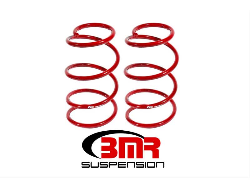 BMR SP076R Lowering Springs, Front, 1.5" Drop, Drag, GT500, Red for 2007-2014 Mustang GT500