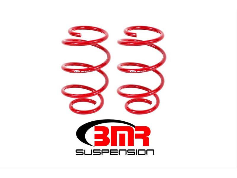 BMR SP081R Lowering Springs, Front, Performance Version, Red for 2015-2026 Mustang S550/S650