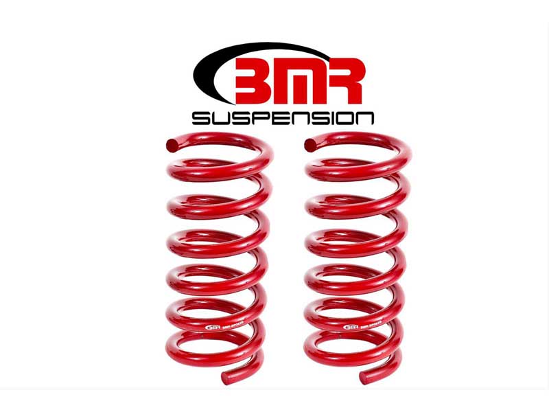 BMR SP082R Lowering Springs, Rear, Performance Version, Red for 2015-2026 Mustang S550/S650
