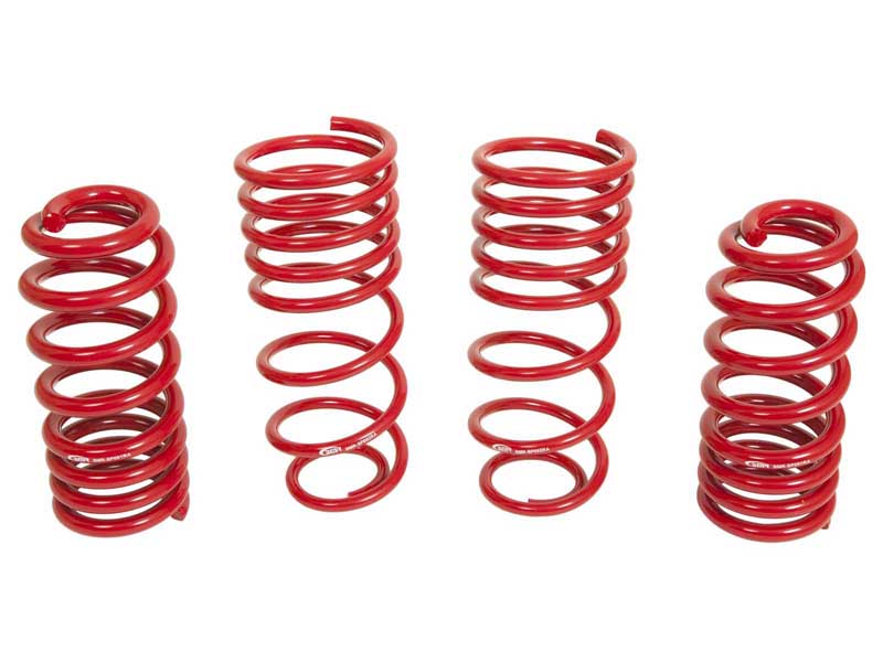 BMR SP090R Lowering Spring Kit, Set Of 4, 1.25" Drop, Handling Version, Red for 1993-2002 F-Body