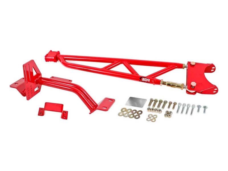 BMR TA014R Torque Arm, Tunnel Mount, Long Tube Headers, W/o DSL, Red for 1993-2002 F-Body
