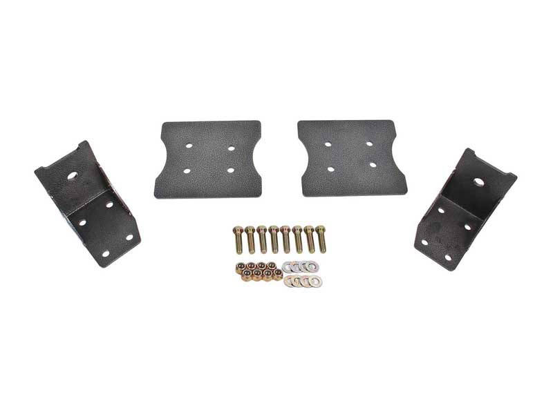 BMR TBR003H Torque Box Reinforcement Plates, Lower Only, Black Hammertone for 1979-2004 Mustang