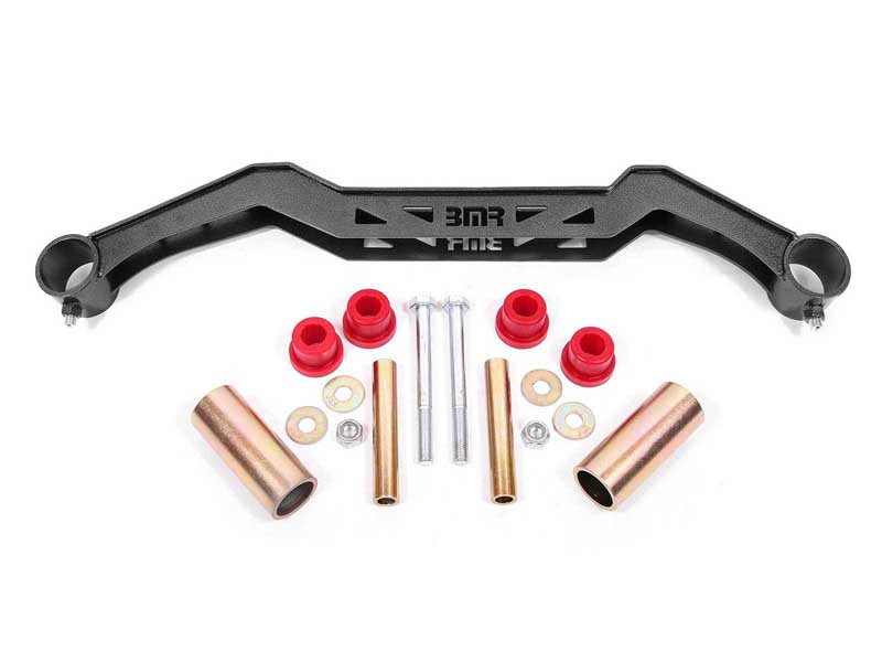 BMR TC730H Transmission Crossmember, TH350/PG/700R4/C4/C6/AOD/4L60, Black for 1979-1993 Mustang
