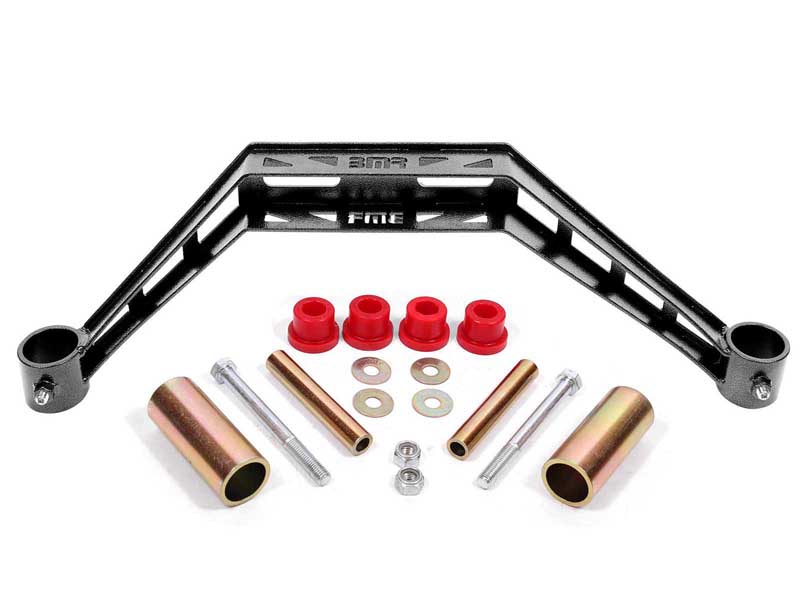 BMR TC731H Transmission Crossmember, TH400 / T-56, Black Hammertone for 1979-1993 Mustang
