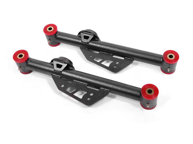 BMR TCA015H Lower Control Arms, Non-Adj With Poly Bushings, Black Hammertone for 1999-2004 Mustang