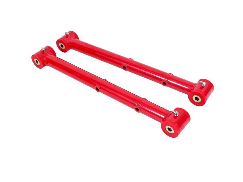BMR TCA039R Lower Control Arms, Non-Adjustable With Poly Bushings, Red for 1978-1987 G-Body