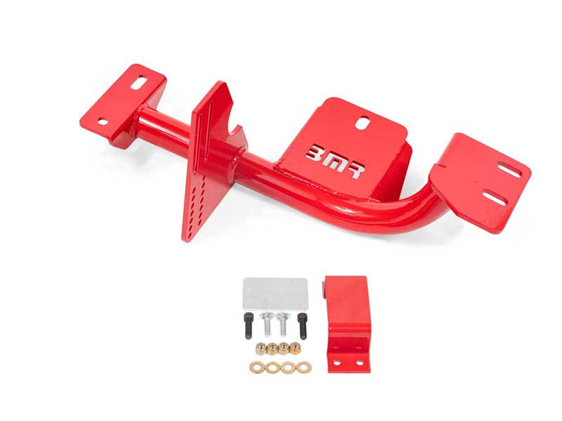 BMR TCC009R Torque Arm Relocation Crossmember, TH350 / PG, LS1, Red for 1998-2002 F-Body