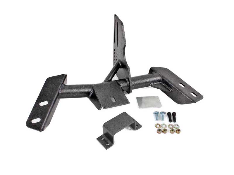 BMR TCC017H Torque Arm Relocation Crossmember, TH700R4 / 4L60, Black Hammertone for 1984-1992 F-Body