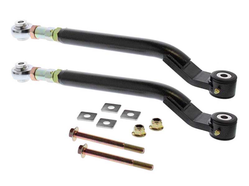 BMR TR110H Toe Rods, Rear, On-car Adjustable, Delrin/Rod End Combo, Black, 06-23 Challenger-Charger