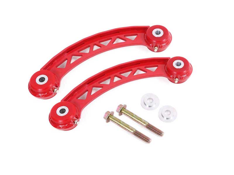 BMR UTA110R Upper Trailing Arms, Non-Adj With Poly Bushings, Red for 2006-2023 Challenger & Charger