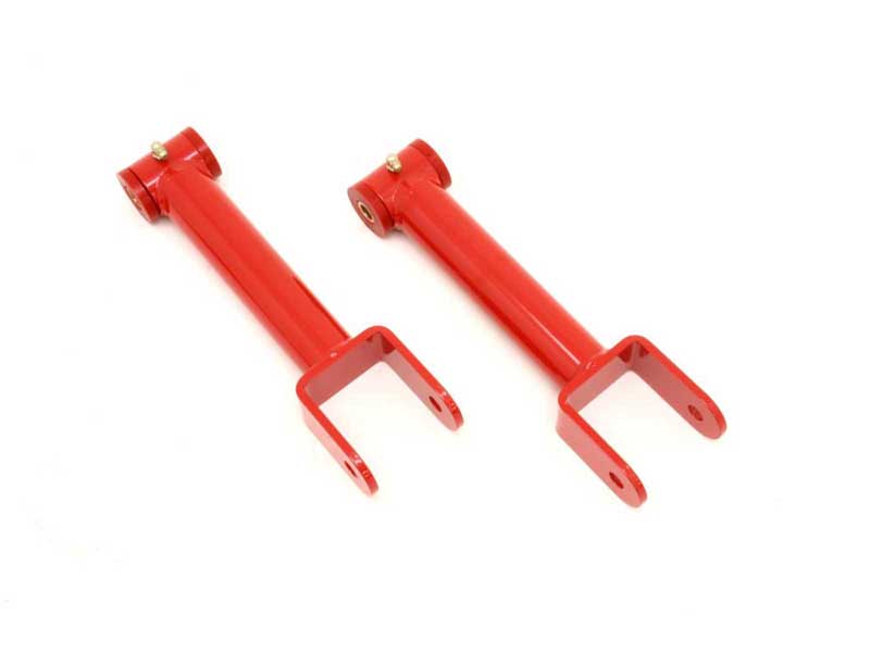 BMR UTCA004R Upper Control Arms, Non-Adjustable With Poly Bushings, Red for 1968-1972 A-Body