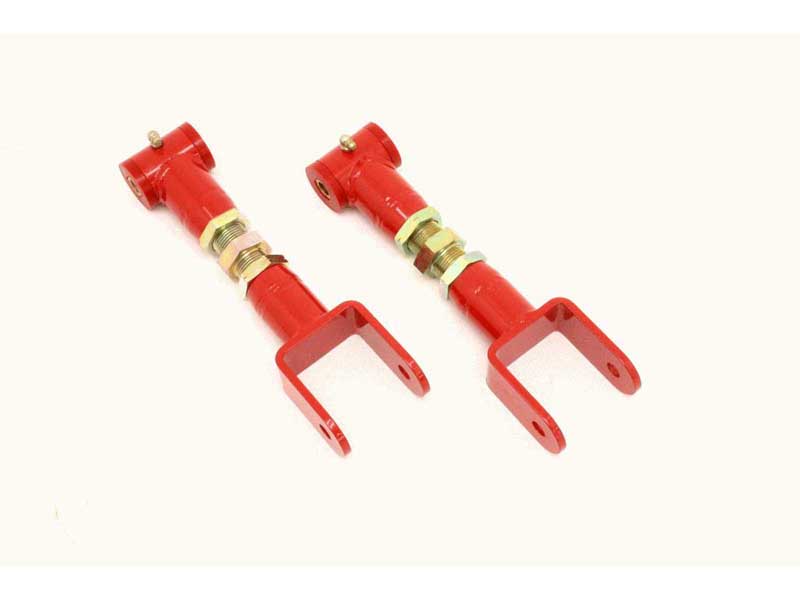 BMR UTCA005R Upper Control Arms, On-car Adjustable With Poly Bushings, Red for 1968-1972 A-Body