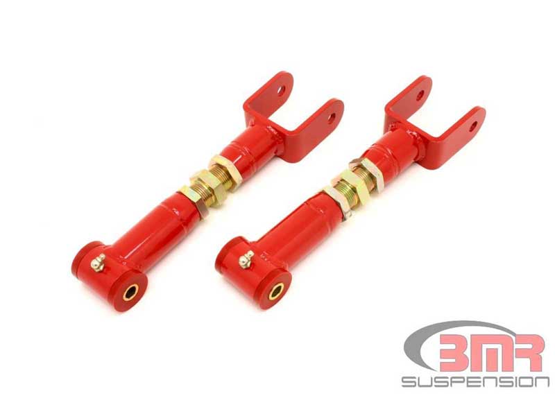 BMR UTCA007R Upper Control Arms, On-car Adjustable With Poly Bushings, Red for 1978-1987 G-Body