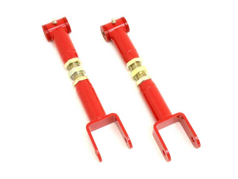 BMR UTCA011R Upper Control Arms, On-car Adjustable With Poly Bushings, Red for 1964-1967 A-Body