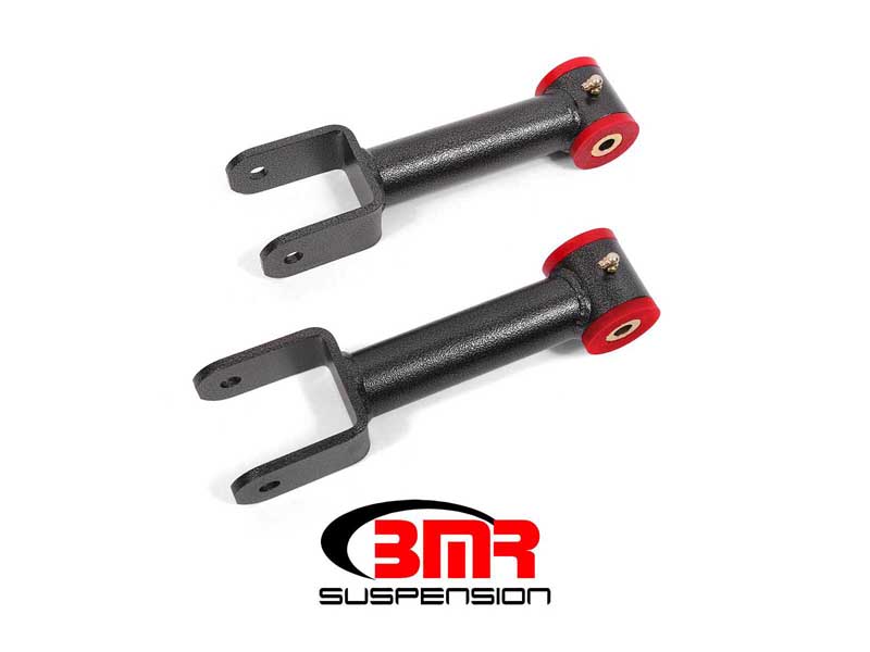 BMR UTCA012H Upper Control Arms, Non-Adj With Poly Bushings, Black Hammertone for 1979-2004 Mustang