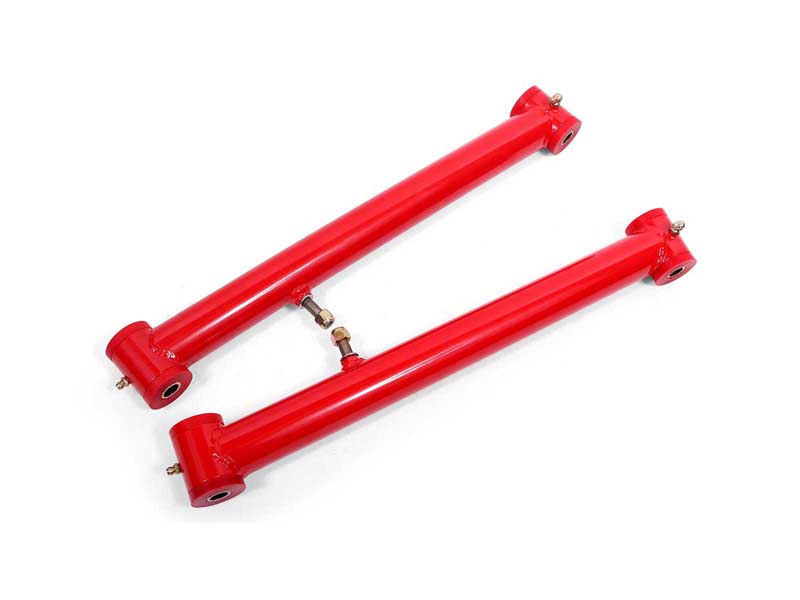 BMR UTCA021R Upper Control Arms, Non-Adj W/Poly Bushings, Red, 2002-2009 Trailblazer, 2003-2006 SSR