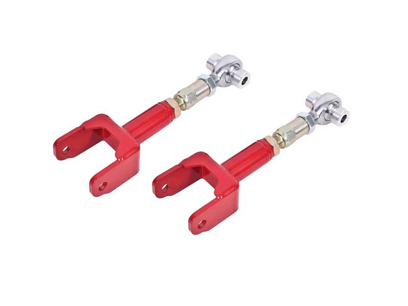 BMR UTCA047R Upper Control Arms, On-car Adjustable With Rod Ends, Red for 1968-1972 A-Body