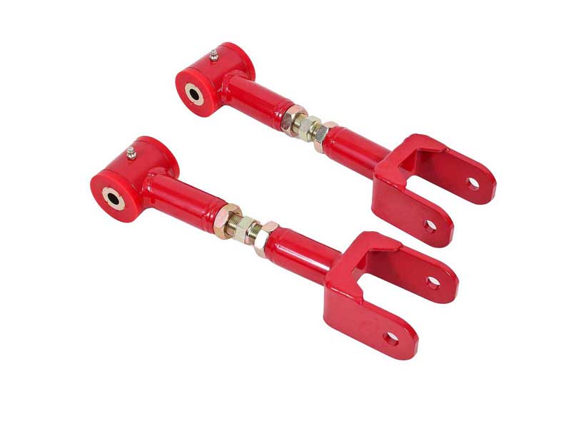 BMR UTCA055R Upper Control Arms, On-car Adjustable With Poly Bushings, Red for 1978-1987 G-Body