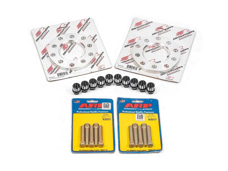 BMR WSK570 Wheel Spacer Kit, Front, 0.50" Wide, M12 Studs, Shank Lugs, Bare for 2014-2019 Corvette