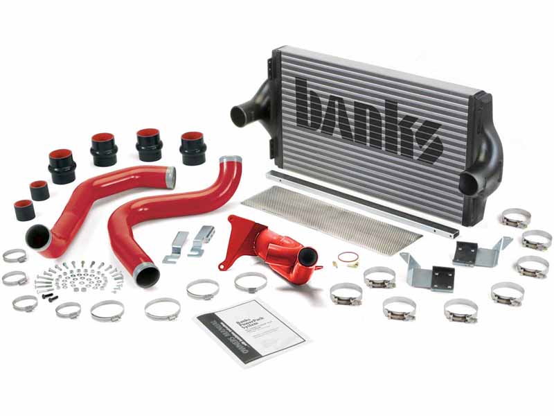 Banks 25971 Intercooler with Boost Tubes Red for 1999 Ford F250 F350 F450 F550 7.3D