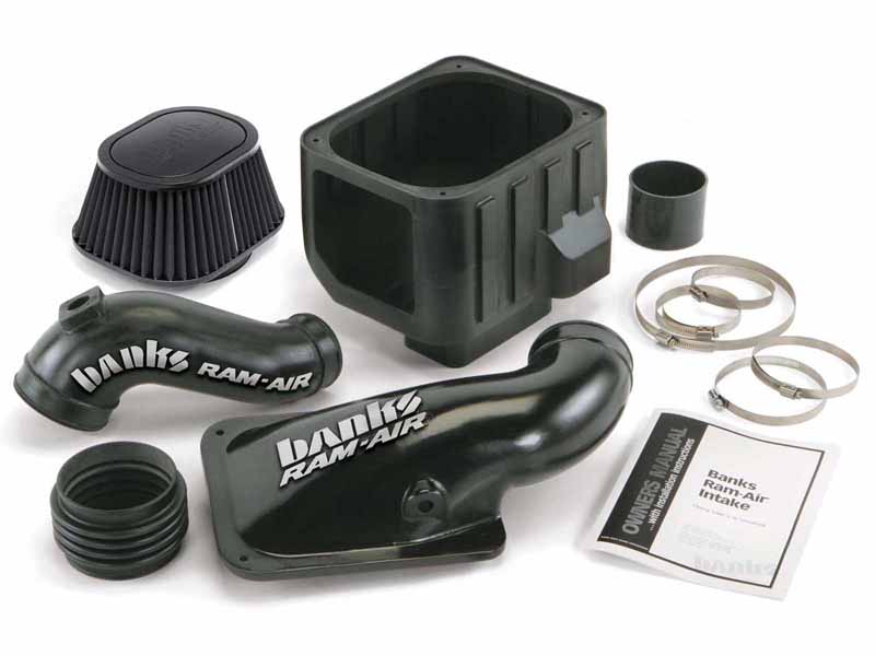 Banks 42132-D Ram-Air Dry Filter Cold Air Intake System for 2001-2004 GM 2500 & 3500 6.6D