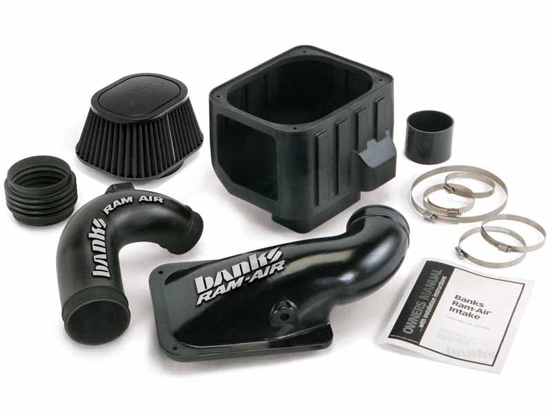 Banks 42135-D Ram-Air Dry Filter Cold Air Intake System for 2004-2005 GM 2500/3500 6.6D