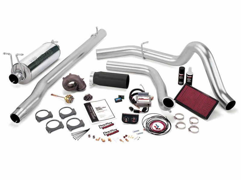 Banks 47551-B Stinger Plus Bundle Power System With Black Tip Exhaust 1999.5-2003 Ford 7.3L