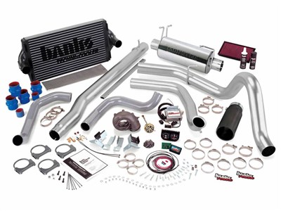 Banks 47556-B PowerPack Bundle System With Black Tip Single Exit Exhaust for 1999.5-2003 Ford 7.3