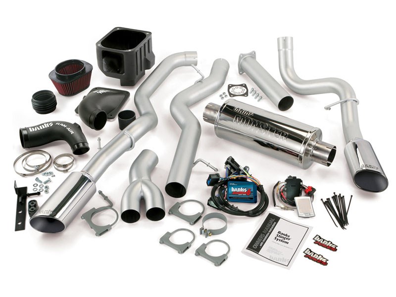Banks 48483 Stinger Bundle With AutoMind & Chrome-Tip Exhaust for 2004-2008 Ford F150 5.4L SCLB-ECMB