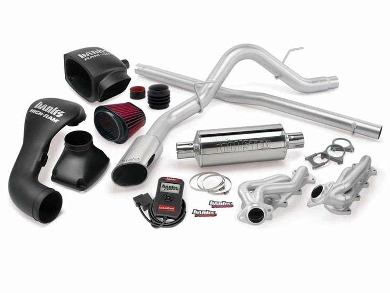 Banks 48532 PowerPack Bundle With Chrome-Tip Exhaust for 2004-2008 Ford F150 5.4L ECSB