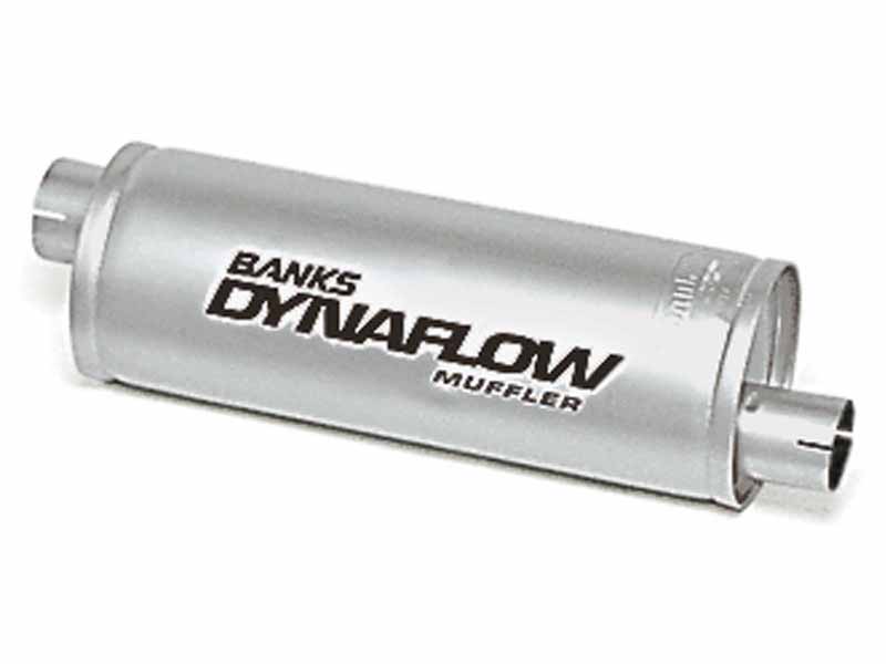 Banks 52407 Stainless Steel Exhaust Muffler 3 Inch Inlet X 3.5 Inch Outlet