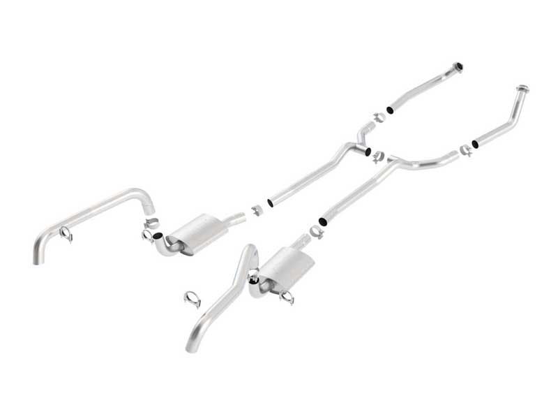 Borla 100414 S-Type 2.5-in Header/Manifold-Back Exhaust for 1967-1969 Camaro 396