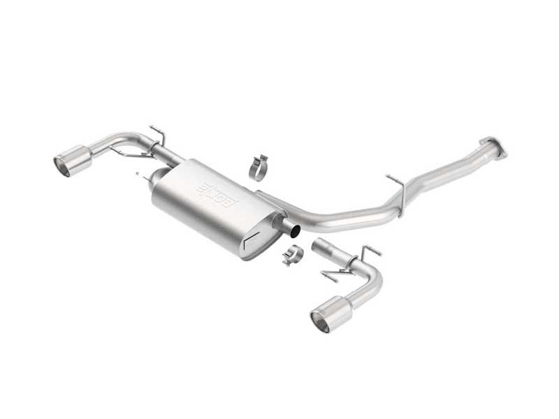 Borla 1014015 Touring 2.25" Cat-Back Exhaust with EC-Type Round Chrome Tip for 2003-2009 Mazda RX8
