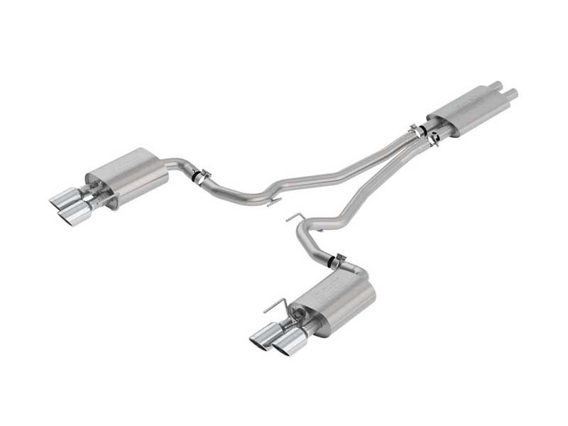 Borla 1014045 Touring 2.5" Cat-Back Exhaust With H-Pipe for 2018-2023 Mustang GT Coupe/Convertible