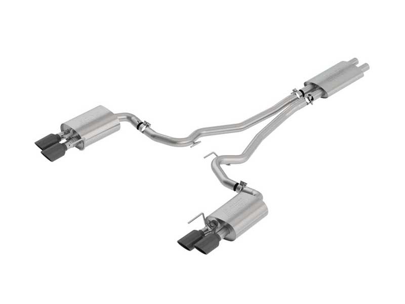 Borla 1014045BC Touring Cat-Back Exhaust System 4" Tips 2018-2023 Mustang 5.0