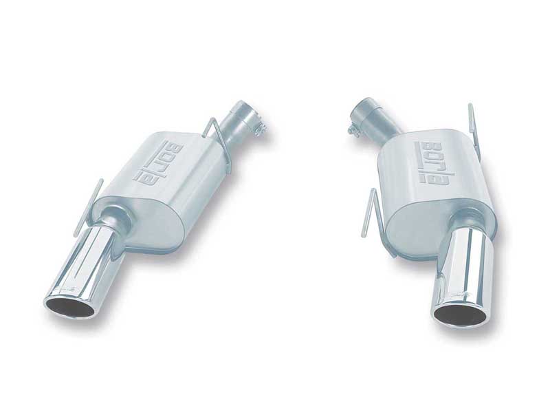 Borla 11752 Touring 2.5" Axle-Back Exhaust, Round 4" Chrome Tip 2005-2009 Mustang GT 4.6