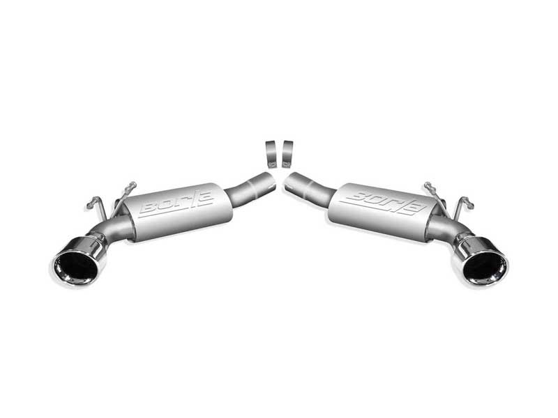 Borla 11774 Touring 2.5" Axle-Back Exhaust, Round 4.5" Chrome Tip 2010-2013 Camaro 6.2