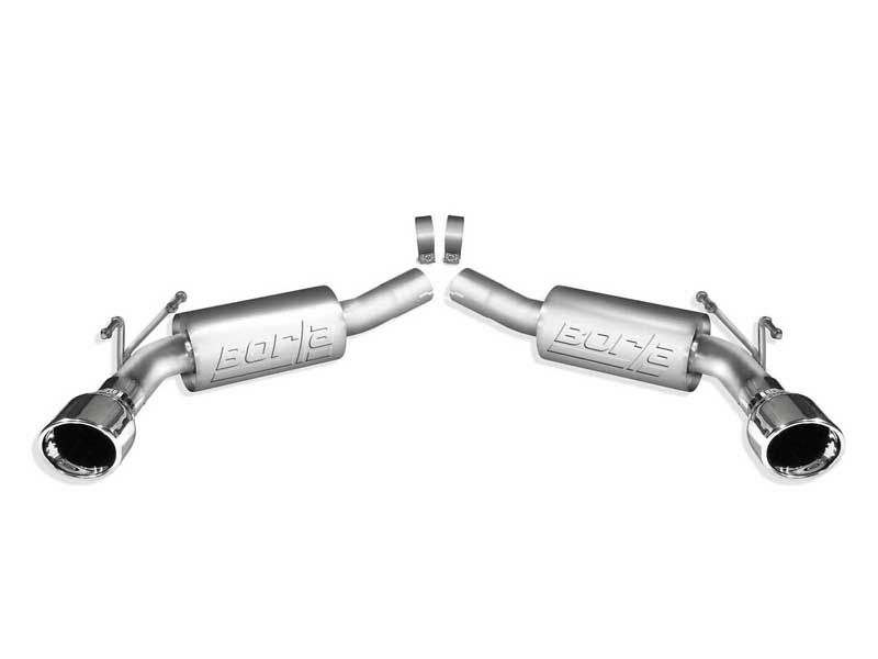 Borla 11775 S-Type 2.5" Axle-Back Exhaust, Round 4.5" Chrome Tip 2010-2013 Camaro 6.2