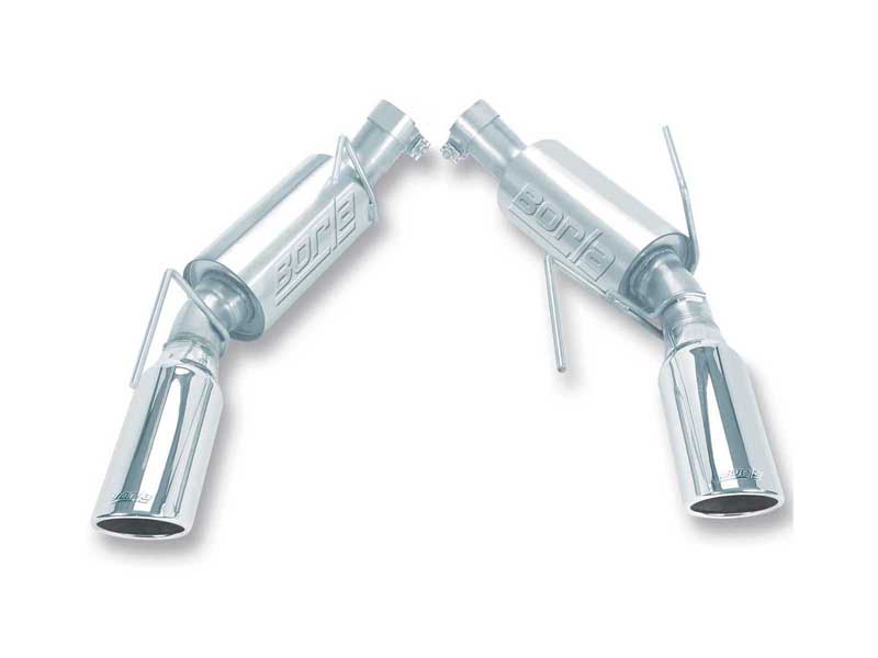 Borla 11777 S-Type 2.5-in Axle-Back Exhaust Round 4-in Chrome Tip for 2010 Mustang GT 4.6