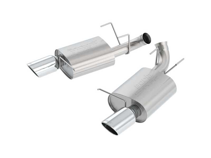 Borla 11789 S-Type 2.75-in Axle-Back Exhaust with 4.5-in Chrome Tip for 2011-2012 Mustang GT & Boss 