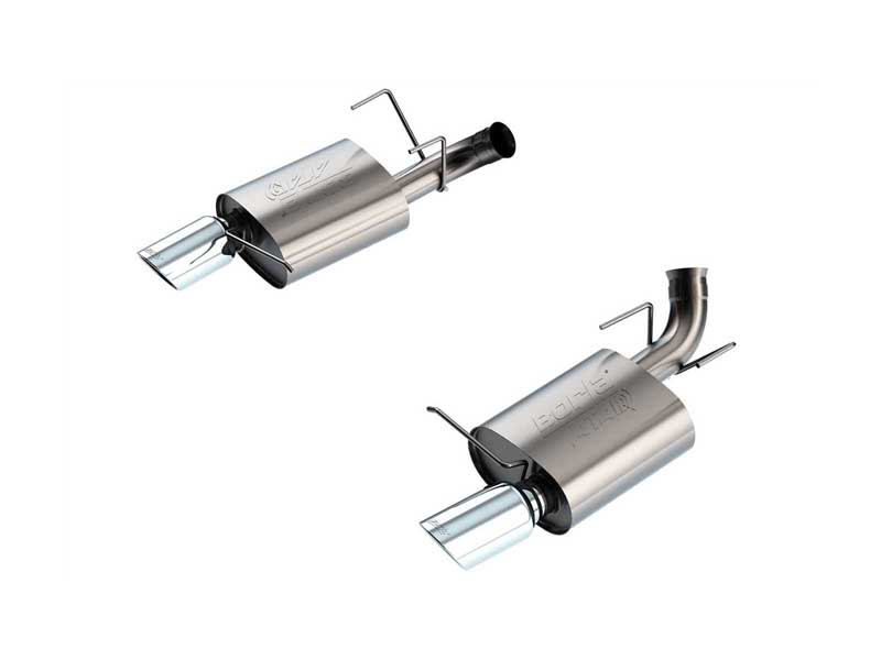 Borla 11791 ATAK 2.75" Axle-Back Exhaust Round 4.5" Chrome Tip for 2011-2012 Mustang GT 5.0