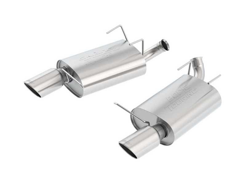 Borla 11793 Touring 2.25-in Axle-Back Exhaust Round 4.5-in Chrome Tip for 2011-2014 Mustang 3.7