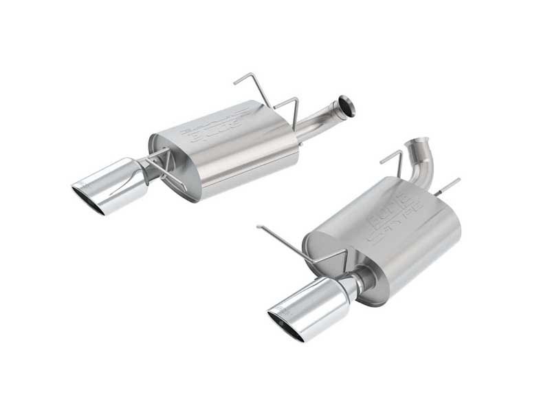 Borla 11796 S-Type 2.25" Axle-Back Exhaust Round 4.5" Chrome Tip for 2011-2014 Mustang 3.7