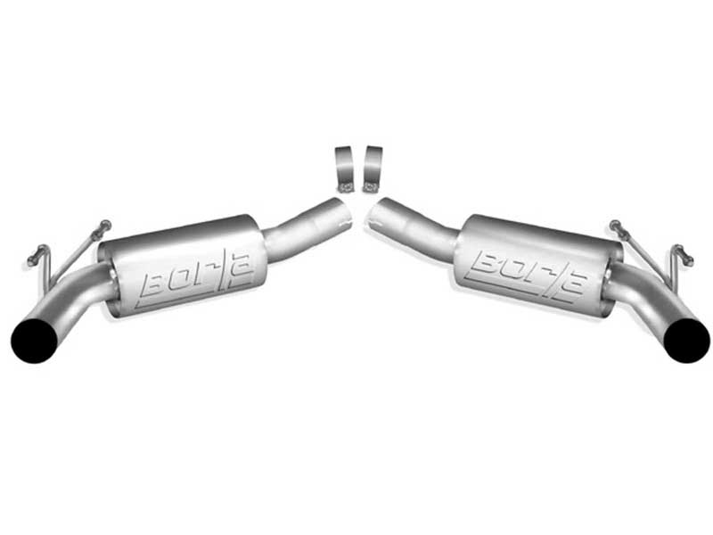Borla 11801 S-Type 2.5" Axle-Back Exhaust, Use OEM Tips for 2010-2013 Camaro SS 6.2
