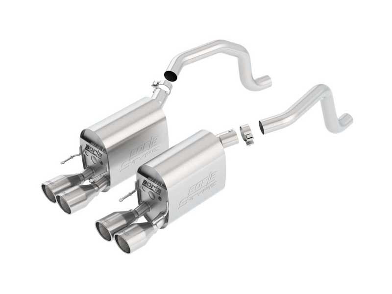 Borla 11811 S-Type 2.5" Axle-Back Exhaust for 2009-2013 Corvette C6 6.2