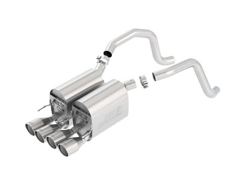 Borla 11815 S-Type 2.5" Axle-Back Exhaust for 2005-2008 Corvette C6 6.0/6.2