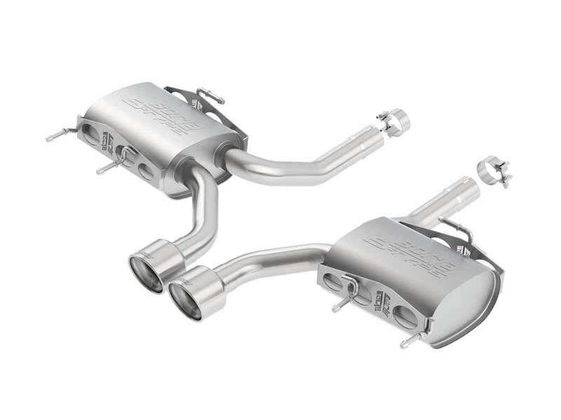Borla 11823 S-Type 2.5" Axle-Back Exhaust with 4.5" Chrome Tip for 2011-2015 CTS-V Coupe 6.2 Rwd/Awd