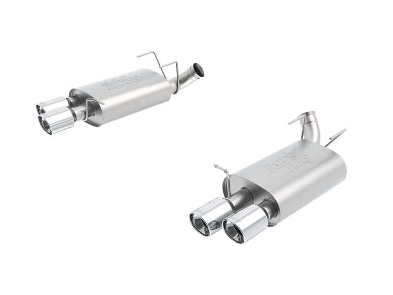 Borla 11831 ATAK 2.75" Axle-Back Exhaust Round 4" Chrome Tip for 2013-2014 Mustang Shelby GT500 5.8