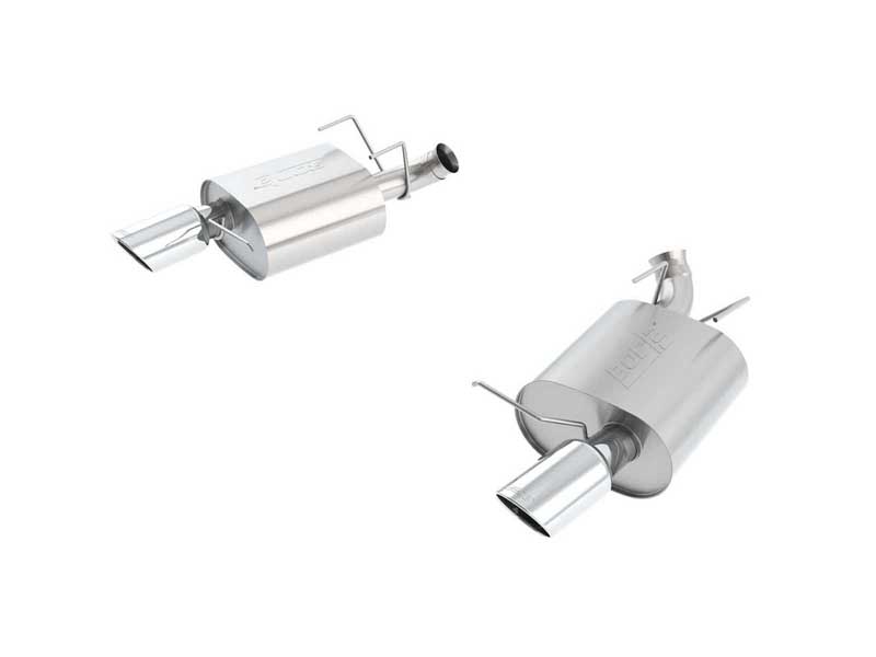 Borla 11836 Touring 2.75" Axle-Back Exhaust Round 4.5" Chrome Tip for 2013-2014 Mustang GT 5.0